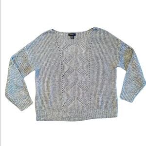 RACHEL Rachel Roy Sweater Cable Knit Sweater in Blue Size XL (Women's)